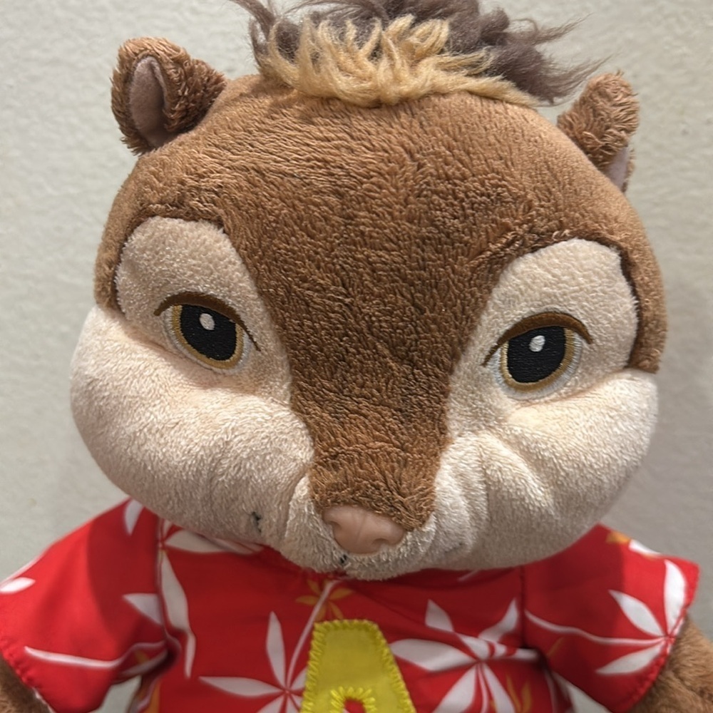 Build-A-Bear Chipmunk Plush with Red and Yellow Shirt - Picture 2 of 4